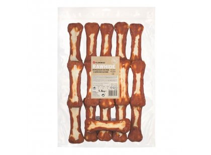 Фото 3 -  ласощі Flamingo Ласощі для собак ЖУВАЛЬНІ КІСТОЧКИ З М'ЯСОМ КАЧКИ