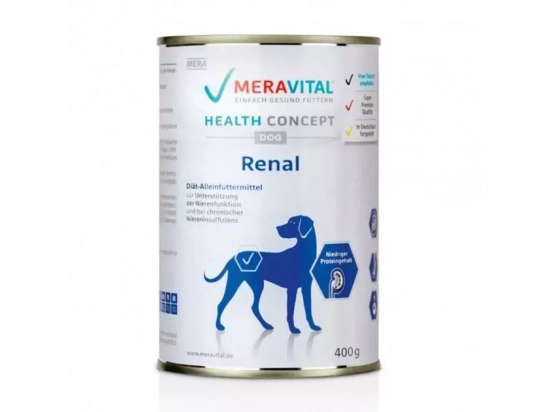 Фото - Mera (Міра) MVH Dog Nassfutter Renal вологий корм для собак при захворюваннях нирок ветеринарні корми Mera (Міра) MVH Dog Nassfutter Renal вологий корм для собак при захворюваннях нирок