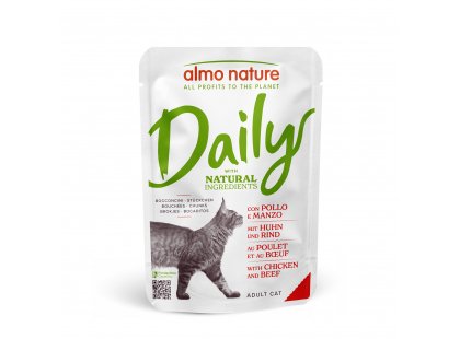 Фото - Almo Nature Daily CHICKEN & BEEF консерви для котів КУРКА ТА ЯЛОВИЧИНА вологий корм (консерви) Almo Nature Daily CHICKEN & BEEF консерви для котів КУРКА ТА ЯЛОВИЧИНА