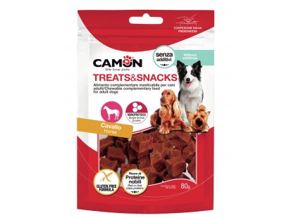 Фото - лакомства Camon (Камон) Treats & Snacks Horse лакомство для собак, кубики КОНИНА