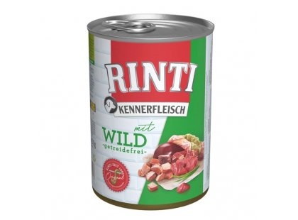Фото - Rinti Kennerfleisch mit Wild беззерновой влажный корм для собак ДИЧЬ влажный корм (консервы) Rinti Kennerfleisch mit Wild беззерновой влажный корм для собак ДИЧЬ