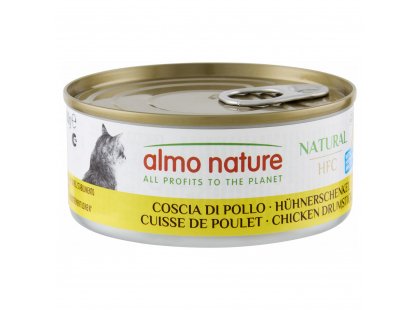 Фото 2 -  влажный корм (консервы) Almo Nature HFC Natural Chicken Drumstick  влажный корм для кошек КУРИНАЯ ГОЛЕНЬ