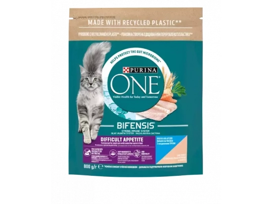 Фото - Purina One (Пуріна Ван) Difficult Appetite корм для вибагливих котів ТРІСКА та ФОРЕЛЬ сухий корм Purina One (Пуріна Ван) Difficult Appetite корм для вибагливих котів ТРІСКА та ФОРЕЛЬ