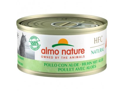Фото - Almo Nature HFC Natural Chicken & Aloe влажный корм для кошек КУРКА та АЛОЕ вологий корм (консерви) Almo Nature HFC Natural Chicken & Aloe влажный корм для кошек КУРКА та АЛОЕ