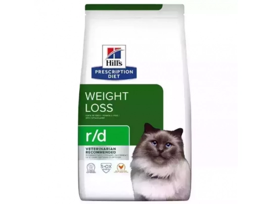 Фото - ветеринарні корми Hill's Prescription Diet r/d Weight Reduction корм для котів з куркою