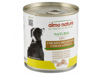Фото - Almo Nature HFC NATURAL CHICKEN DRUMSTICK консерви для собак КУРИНА НІЖКА, 280 г вологий корм (консерви) Almo Nature HFC NATURAL CHICKEN DRUMSTICK консерви для собак КУРИНА НІЖКА, 280 г