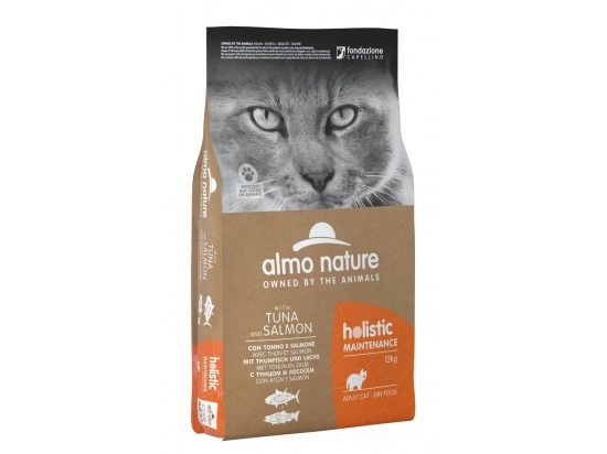 Фото - сухий корм Almo Nature Holistic TUNA & SALMON сухий корм для котів ТУНЕЦЬ І ЛОСОСЬ