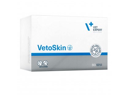 Фото 2 -  для кожи и шерсти VetExpert (ВетЭксперт) VetoSkin (ВетоСкин) пищевая добавка при заболеваниях кожи для собак и кошек