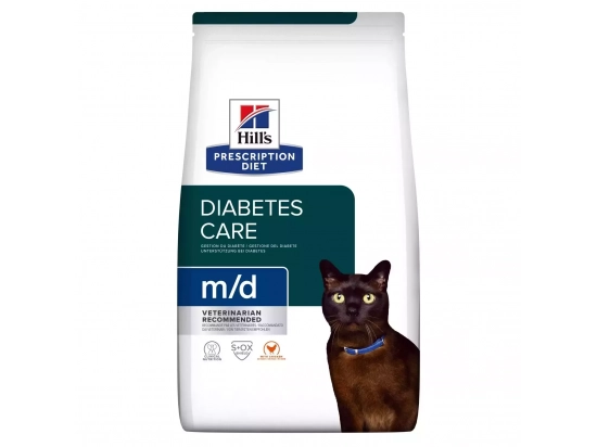 Фото - ветеринарные корма Hill's Prescription Diet m/d Diabetes/Weight Management корм для кошек с курицей