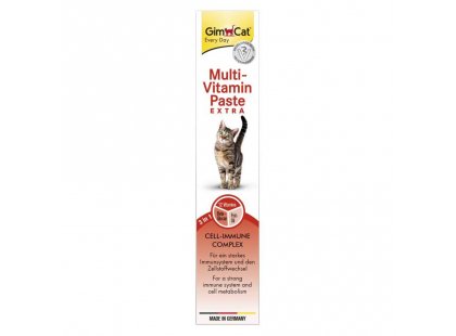 Фото 2 -  витамины и минералы Gimcat (Джимкет) MULTI-VITAMIN EXTRA PASTE (МУЛЬТИВИТАМИННАЯ ПАСТА EКСТРА БЕЗ САХАРА) лакомство для кошек