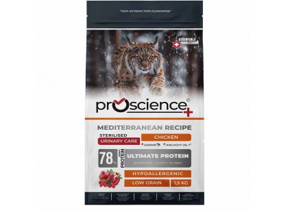 Фото 2 -  сухий корм ProScience Sterilised Urinary Care Chicken сухий корм для стерилізованих котів КУРКА