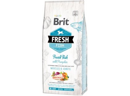 Фото - сухий корм Brit Fresh Dog Adult Adult Large Muscles & Joints Fish with Pumpkin сухий корм для собак великих порід для м'язів і суглобів РИБА і ГАРБУЗ