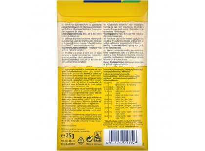 Фото 3 -  лакомства для птиц Vitakraft Mauserhilfe витаминизированная добавка для крупных и средних попугаев в период линьки