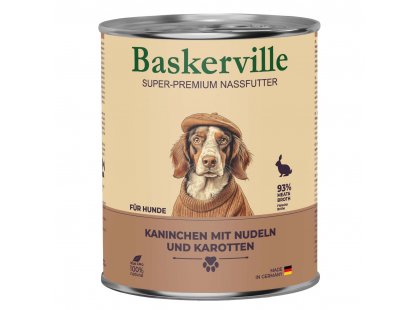 Фото 2 -  влажный корм (консервы) Baskerville (Баскервиль) КРОЛИК с лапшой и морковкой - консервы для собак