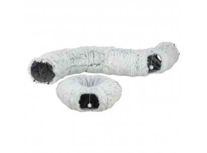 Фото - Trixie Harvey ігровий тунель для котів плюшевий, сірий (42983) іграшки Trixie Harvey ігровий тунель для котів плюшевий, сірий (42983)