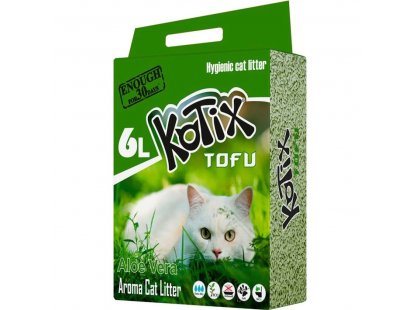 Фото - Kotix TOFU СОЕВЫЙ наполнитель для кошачьего туалета, алоэ вера наполнители Kotix TOFU СОЕВЫЙ наполнитель для кошачьего туалета, алоэ вера