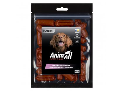 Фото 2 -  лакомства AnimAll Platinum лакомство для собак МИНИ КОЛБАСКИ З УТКОЙ