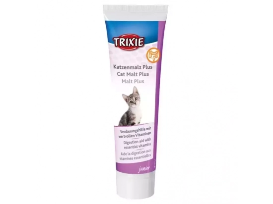 Фото - лакомства Trixie Cat Malt Plus Паста для выведения шерсти у котят (42151)