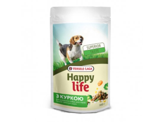 Фото - сухий корм Happy Life ADULT DINNER CHICKEN корм для собак усіх порід КУРКА та ОВОЧІ