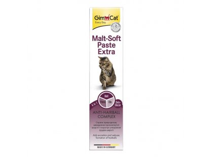 Фото 2 -  для выведения шерсти Gimcat (Джимкет) MALT-SOFT EXTRA (МАЛЬТ СОФТ ЕКСТРА ВЫВЕДЕНИЕ ШЕРСТИ ПАСТА) лакомство для кошек