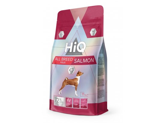 Фото - сухий корм HiQ All Breed Adult Salmon корм для дорослих собак усіх порід ЛОСОСЬ