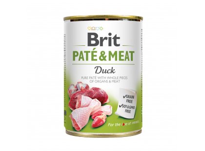Фото - Brit Pate & Meat Dog Duck консерви для собак КАЧКА В ПАШТЕТІ вологий корм (консерви) Brit Pate & Meat Dog Duck консерви для собак КАЧКА В ПАШТЕТІ