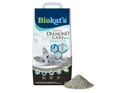 Фото 3 -  наповнювачі Biokat's Dimond Care Sensitive Classic бентонітовий наповнювач для котячого туалету