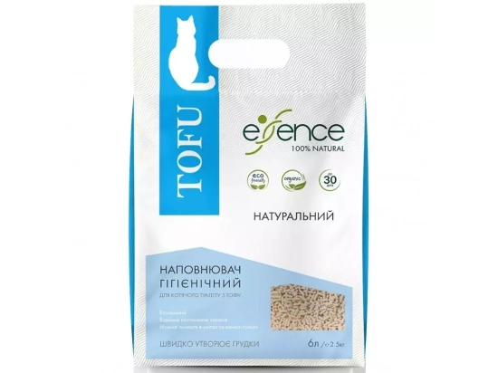 Фото - наполнители Essence Tofu Соевый наполнитель для кошачьего туалета БЕЗ ЗАПАХА