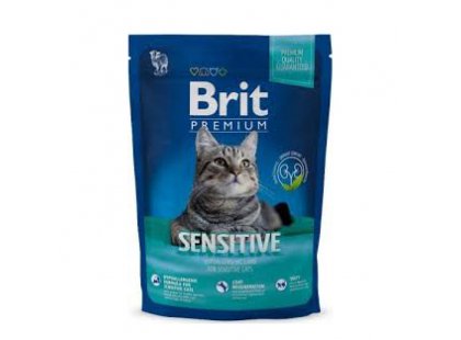 Фото - сухий корм Brit Premium Cat Sensitive Lamb & Rice сухий корм для кішок з чутливим травленням ЯГНЯ та РИС