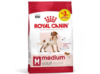 Фото - сухий корм Royal Canin MEDIUM ADULT (СОБАКИ СЕРЕДНІХ ПОРІД ЕДАЛТ) корм для собак від 12 місяців