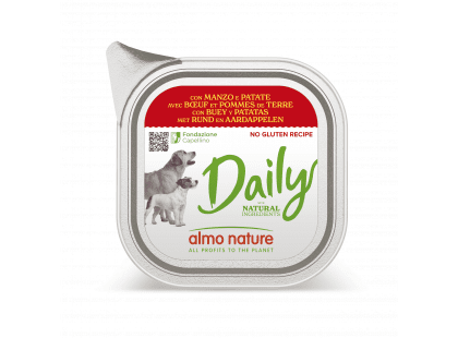 Фото - Almo Nature Daily BEEF & POTATOES консервы для собак ГОВЯДИНА И КАРТОФЕЛЬ влажный корм (консервы) Almo Nature Daily BEEF & POTATOES консервы для собак ГОВЯДИНА И КАРТОФЕЛЬ