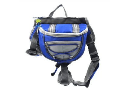 Фото 4 -  амуниция Voyager Pet Lovoyager Dog Bagpack сумка-седло для собак, синий