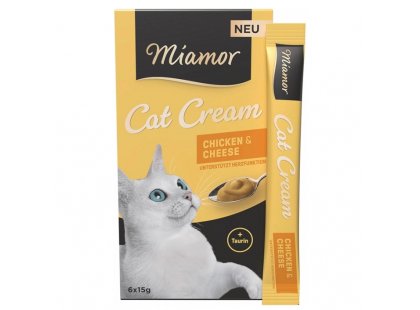 Фото - Miamor Cream Chicken & Cheese кремові ласощі для котів КУРКА з СИРОМ ласощі Miamor Cream Chicken & Cheese кремові ласощі для котів КУРКА з СИРОМ
