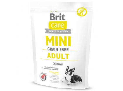 Фото - сухий корм Brit Care Dog Grain Free Mini Adult Lamb беззерновий сухий корм для собак міні порід ЯГНЯ