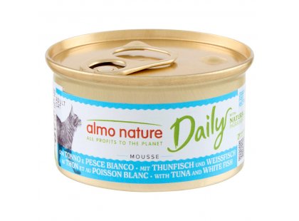 Фото - Almo Nature Daily MOUSSE TUNA & COD консервы для кошек ТУНЕЦ И ТРЕСКА, мусс влажный корм (консервы) Almo Nature Daily MOUSSE TUNA & COD консервы для кошек ТУНЕЦ И ТРЕСКА, мусс