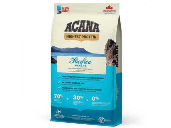 Фото - Acana Highest Protein Pacifica Recipe Dog корм для щенков и собак всех пород СЕЛЬДЬ, МАКРЕЛЬ И КАМБАЛА сухой корм Acana Highest Protein Pacifica Recipe Dog корм для щенков и собак всех пород СЕЛЬДЬ, МАКРЕЛЬ И КАМБАЛА