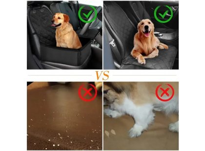 Фото 5 -  аксессуары в авто Senful автокресло для собак и котов со страховочным поводком