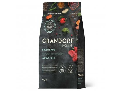 Фото - Grandorf (Грандорф) Fresh Lamb & Sweet Potato Adult Mini сухий корм для собак малих порід ЯГНЯ та БАТАТ сухий корм Grandorf (Грандорф) Fresh Lamb & Sweet Potato Adult Mini сухий корм для собак малих порід ЯГНЯ та БАТАТ