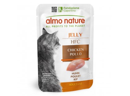 Фото - Almo Nature HFC JELLY CHICKEN консервы для кошек КУРИЦА, желе пауч влажный корм (консервы) Almo Nature HFC JELLY CHICKEN консервы для кошек КУРИЦА, желе пауч