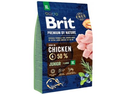 Фото - сухой корм Brit Premium Junior Extra Large XL Chicken сухой корм для щенков и молодых собак гигантских пород КУРИЦА