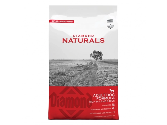 Фото - сухой корм Diamond (Даймонд) NATURALS ADULT DOG LAMB & RICE сухой корм для взрослых собак ЯГНЕНОК и РИС