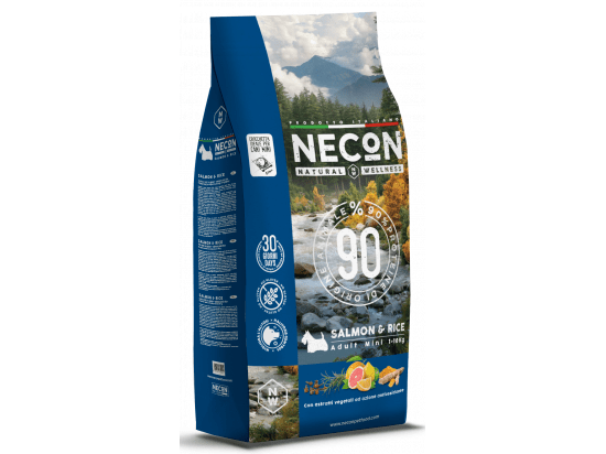 Фото - сухой корм Necon Natural Wellness Dog Mini Salmon & Rice сухой корм для собак малых пород ЛОСОСЬ И РИС