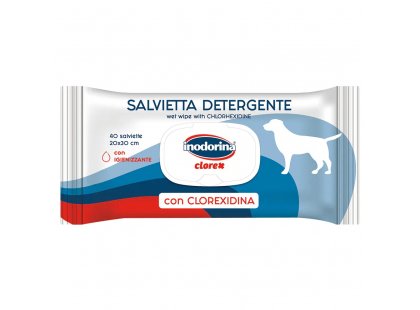 Фото - Inodorina Clorex Salvietta вологі очищаючі серветки для собак з хлоргексидином повсякденна косметика Inodorina Clorex Salvietta вологі очищаючі серветки для собак з хлоргексидином