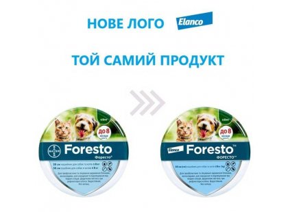 Фото 3 -  від бліх та кліщів Bayer Foresto (Форесто) - Нашийник від кліщів, бліх, вошей та власоїдів для котів та собак вагою менше 8 кг (захист 8 місяців)