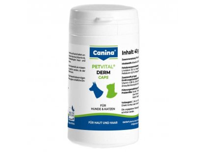 Фото - вітаміни та мінерали Canina (Каніна) Petvital Derm Сaps Петвіталь Дерм-капс для проблемної шкіри та шерсті