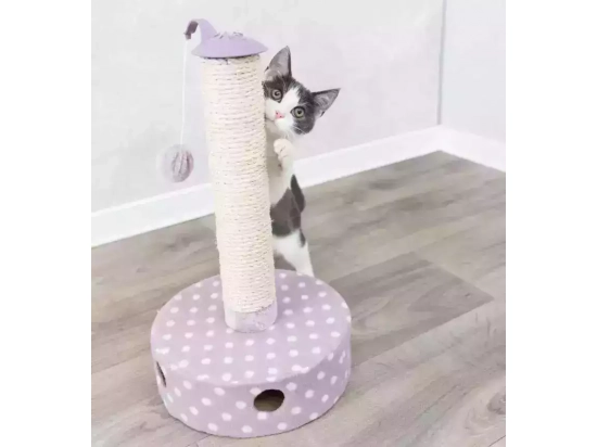 Фото - когтеточки, с домиками Trixie Junior Scratching Post когтеточка с шариком для котят, сиреневый (42930)