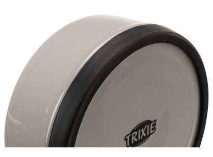 Фото 3 -  миски, поилки, фонтаны Trixie Керамическая миска с резиновой кромкой для собак и кошек, серый