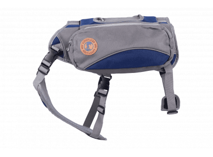Фото 2 -  амуниция Voyager Pet Dog Bagpack cумка-седло для собак, синий с серым