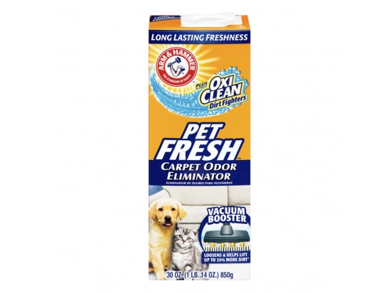 Фото - удаление запахов и пятен Arm&Hammer (Арм Хаммер) PET FRESH CARPET ODOR (УДАЛЕНИЕ ЗАПАХОВ И ПЯТЕН) порошок для ковров