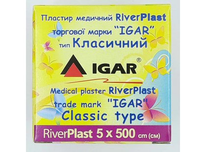 Фото 8 -  перев'язувальні матеріали Igar RiverPlast пластир медичний класичний